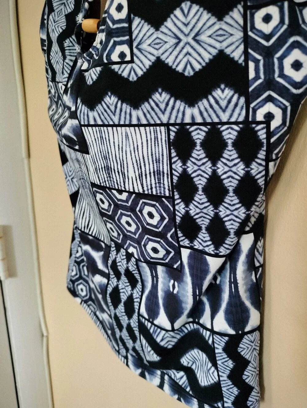 Blue Rod Beattie Navy Island Time Tankini Top Underwire 8 Vacation Beach Pool